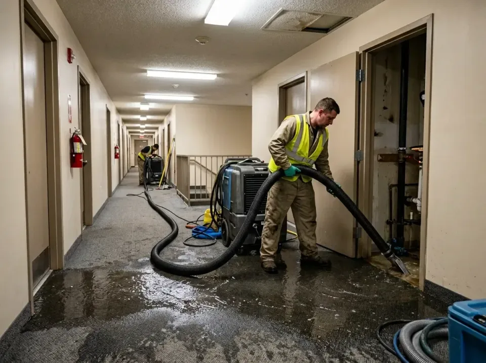 multi-unit-apartment-hallway-f-005 — frequently asked questions, Emergency Burst Pipe Water Extraction & Removal in Damascus…
